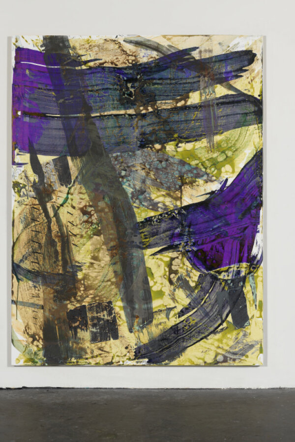 Cheyney Thompson, [2.54]Copper - [1.71]Aluminum - [16.24]Tin - [3.84]Zinc - [43.45]Methyl Violet - [106.66]Copper[II]Chloride - [45.23]Cobalt - [36.06]Iron[II]Sulphate - [26.7]Cobalt[II]Chloride - [0.57]Tannin - (283ml), Metal pigment in acrylic binder on